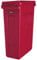 Rubbermaid Commercial Products 1956189 Vented Slim Jim-Abfalltonne, Kunststoff, 87 L, Rot
