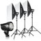 BRESSER Set DE Flashes DE Estudio BRT-210B 3X 200W