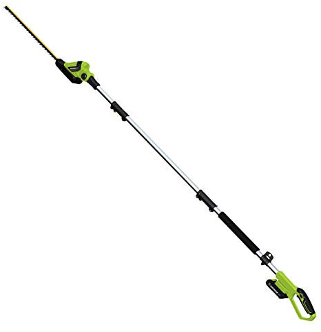 Earthwise LPHT12022 Volt 20 Inch Cordless Pole Hedge Trimmer, 20, batteria 2.0AH e caricatore rapido incluso