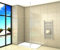 Aica Sanitär Duschwand Walk In Dusche 50cm Duschabtrennung 8mm NANO Glas Duschtrennwand 200cm Höhe