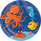 Ocean Celebration Party Dinner Plates 9, 8ct