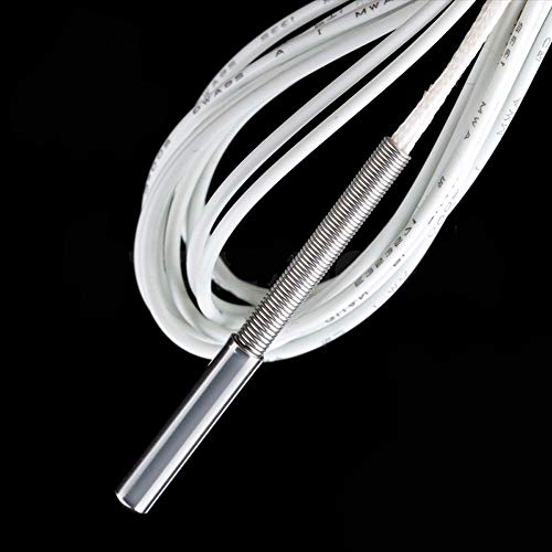 1 Stück 3D-Drucker 500 ℃ Thermistor T-D500 M3 x 15 mm zylindrischer Hochtemperatursensor 500 ℃ K500 Thermoelement-Sensor kompatibel mit Volcano V6 Hotend PEI PEEK Nylon Kohlefaser Druck