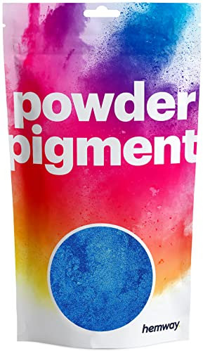 Hemway 50g / 1.75oz Metallic Royal Blue Dye Pigment Powder | Luxury Premium Dye for Epoxy, Resin, Polyurethane Paint, Jewellery, Table Tops & Resin Floors | Colour Enhancement | Vegan & Toxin-Free