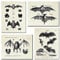 KIHOARL Fledermäuse Wanddekoration, Fledermäuse, Wandkunst, Leinwanddruck, Vintage, Retro, Hipster, Gothic, Gothic, Geschenke, gruselig, gruselig, anatomisches Bild, Poster für Zuhause, Wohnzimmer,
