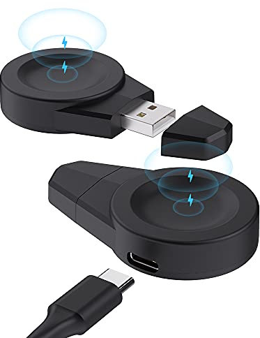 SIKAI CASE 2 in 1 USB Charger for HUAWEI Watch 3, Magnetic Wireless Charging for HUAWEI Watch 3 Pro/HUAWEI Watch GT2 Pro,Travel Portable Smart Watch Charger for HUAWEI Watch 3 with USB C Charger port