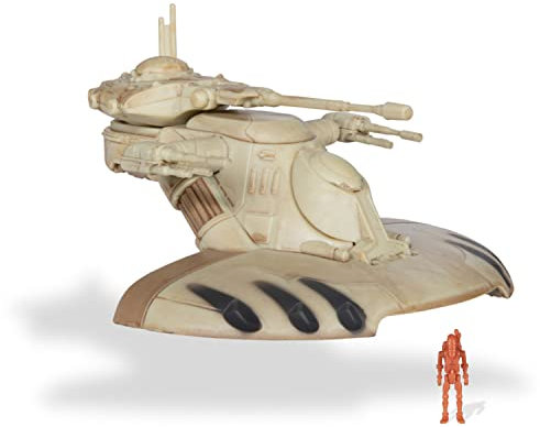 Star Wars Micro Galaxy Squadron AAT Battle Tank Vaisseau Starfighter Class de 13 cm avec Micro Figurine droïde de 2,5 cm