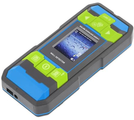 Högert Technik - Profildetektor und Laser-Entfernungsmesser 40m I Erkennt stromführende Drähte, Metall- und Holzteile I Farbdisplay I Gummigehäuse I Ergonomisch I Kompakt I HT4M342