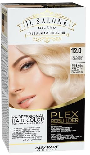 Alfaparf Milano Il Salone Plex Rebuilder Color Kit 12.0 Reines Platinblond - permanente Färbecreme