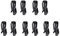 Attache Masque Casque de Ski-Support pour Masque de Ski-Support pour Casque de Ski,10 pièces,Noir