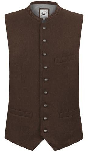 Stockerpoint Devito Herren Trachtenweste, braun, 52