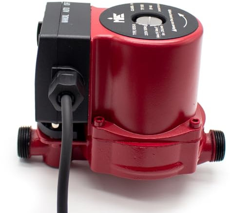 Jieotwice Automatische Umwälzpumpe Rückstaupumpe Warmwasserumwälzpumpe Regelbare Drehzahl 220V 100W 25L/MIN