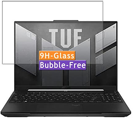 Vaxson 9H Härte Glas Folie, kompatibel mit ASUS TUF Gaming A16 Advantage Edition FA617 FA617NS 16 laptop Sichtbarer Bereich, gehärtetem Glas Schutzfolie Displayschutzfolie