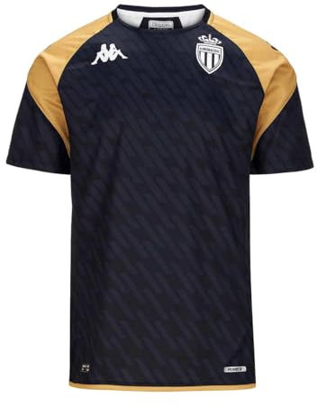 Kappa Camiseta ABOUPRET Pro 7 Monaco 23-24, Negro/Dorado, L, Hombre