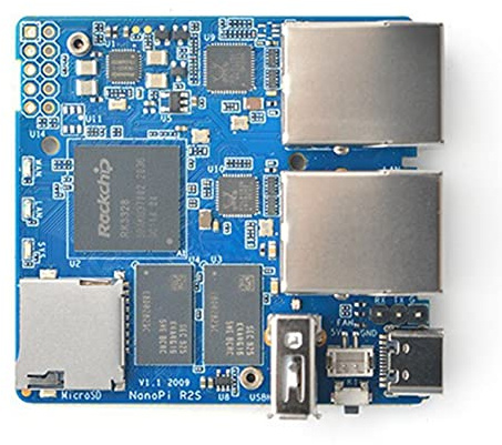 Peowuieu NanoPi R2S Router Single Rockchip RK3328 Gigabit Ethernet 1GB DDR4 OpenWrt/LEDE