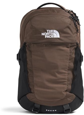 THE NORTH FACE Recon Everyday Laptop Backpack | Water Repellent Daypack, 16 Laptop Sleeve, 2 Water Bottle Pockets, Smokey Brown/Tnf Black, 30L US, Recon