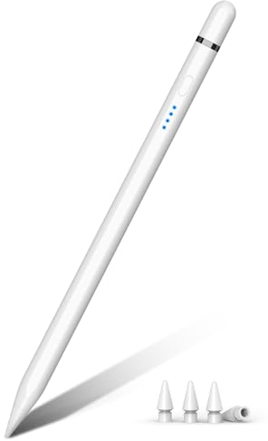Pencil 1. Generation für iPad (2018-2023), 30 Mins Schnellladung mit Hochpräzise& Neigung& Palm Rejection, Stift für iPad Kompatibel mit iPad Air 3/4/5, Mini 5/6, iPad 6-10, Pro 11/12.9(Weiß)