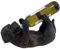 G&H Decor - Dog Wine Bottle Holder Figurine with Amazing Detail - Decorative Labrador Ornament - Resin Animals for Women (Black)