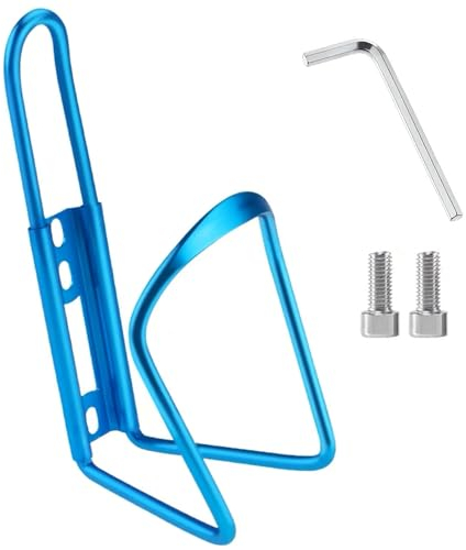 1 Pezzi Portaborraccia Bici, Portabottiglie Bici In Alluminio, Bike Porta Borraccia, Porta Borraccia Lega Alluminio Bicicletta per La Montagna, Biciclette Da Turismo, Biciclette Elettriche (Blu)