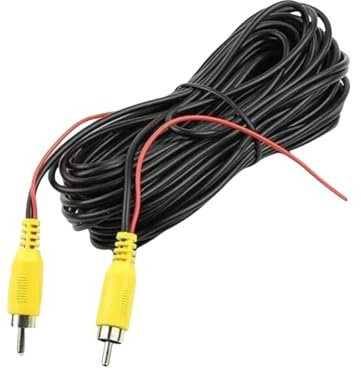 Epronic 19.68Ft(6M) RCA Video Cable for Rear View Camera, Car Rear View Camera Extension Cable RCA Plug Video Cable with Trigger Cable Plug and Play