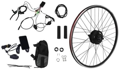 Taozhiyy E-Bike Kit, 36V 250W Hinterrad Nabenmotor, 28/29/700CC E-Bike Hub Umbausatz mit LCD Display, Brushless Integrierte Controller, für DIY Scheibenbremse V-Brake Bike