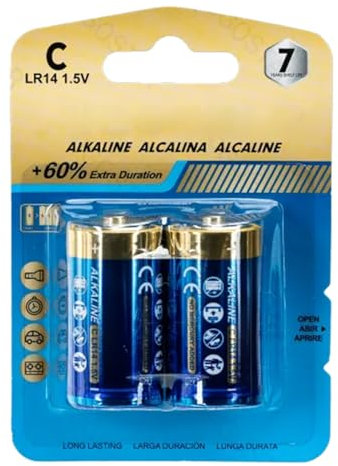 LR14C 1.5V Alkaline Battery Perfect for Your Devices - Pack of 2 ensures consistent power - Power and durability on every charge - Ideal for you!