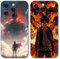 Handyhülle 2 Stück für iPhone 11 Hülle 6.1'' Anime Attack on Titan Eren Armin Manga Mode Muster Design Case Kameraschutz Schutzhülle Stoßfest TPU Silikon Weich Ultra Dünn Cover -Schwarz