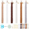 FREEBLOSS 6 Set Makramee Schlüsselanhänger Set DIY Makramee Blätter Schlüsselanhänger Set Mit Anleitung Makramee Armband Makramee Hängedekor DIY Makramee Set Für Anfänger