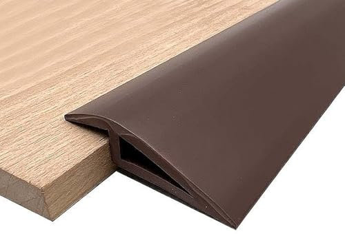 Selbstklebend Abdeckleiste 1 Meter,PVC Übergangsprofil Höhenausgleich,Boden Teppich Laminat Übergangsschiene Leiste,Türschwellen Leiste,Schwellenrampe,Abschlussleiste Boden A,3CM(W)*3MM(H)