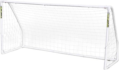 JSH Football Goal | All Weather UPVC Football Goals | Kids Garden Target Net Posts | Easy Assemble | Perfect for Training, Practice & Play | 8ft x 4ft, 8ft x 6ft or 12ft x 6ft (8ft x 4ft)