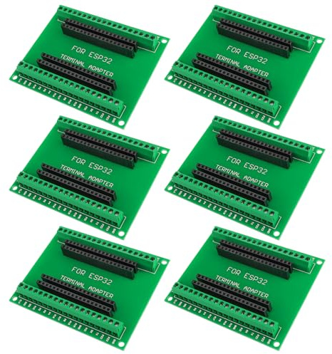 ESP32 Breakout Board Shield GPIO 1 in 2 für 38Pin ESP32 Development Board ESP32 Wroom Expansion Board (6er-Pack)