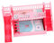 COMNESTBI Etagenbett Für Puppen Puppenbett Zubehör Puppenhaus-etagenbett- Möbel Etagenbett Für Babypuppen -etagenbetten Für Puppen Puppenhaus Etagenbetten Plüsch Koje Rosa Abs