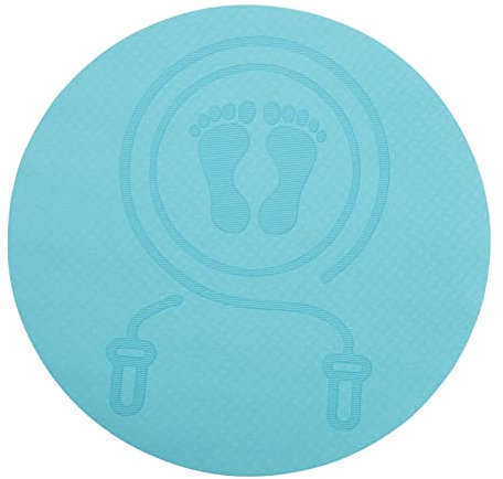 DINHEAROM Fitnessmatte für Seilspringen Rutschfeste Tpe Matte für Indoor Training Stoßdämpfende Geruchsfreie Sprungmatte für Fitnessliebhaber
