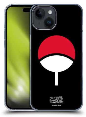 Head Case Designs Offizielle Naruto Shippuden Uchiha-Clan Ikonisch Harte Rueckseiten Handyhülle kompatibel mit Apple iPhone 15