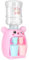 Hemobllo Dispensador de Agua Miniatura para Juguete de Fuente de Agua para Educación y Diversión para Imaginación y Desarrollo de Habilidades Pequeños Diseño de Animales Kawaii Color Rosa