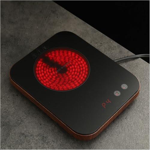 Wsexyy Electricals Induction Hob, Single Induction Cooker 27 Mm Thin with LCD Touch Screen Sensor, Timer, Constant Temperature Energy Saving, for Boiling Water, Making Tea and Coffee