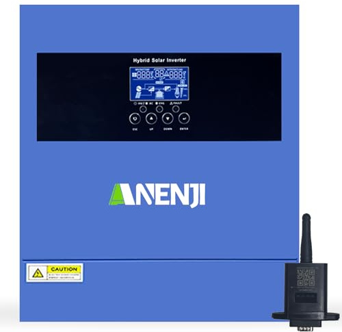 4200W Solar Hybrid Wechselrichter 24Vdc zu 230Vac Reiner Sinus Wechselrichter mit 100A MPPT Solarladeregler, Max PV-Eingangsspannung 500V, für 24V Lithium Batterien,mit WiFi-Modul
