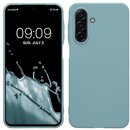 kwmobile Hülle für Samsung Galaxy A17 4G / 5G TPU Case - Handyhülle unterstützt kabelloses Laden, Flexible Schutzhülle, gummiertes Cover in Antique Stone
