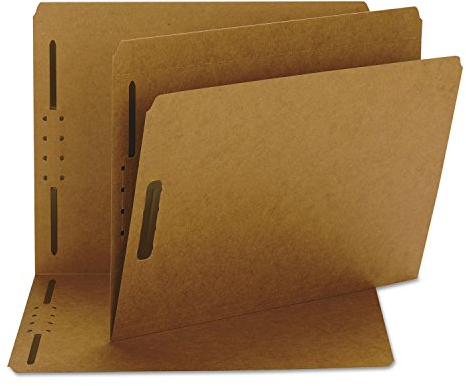 Smead Schnellhefter mit 2 Verschlüssen, verstärkter gerader Schnitt, Briefgröße, Kraftpapier, 50 Stück pro Box (14813), braun