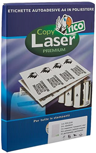 TICO 947884 Kasten 100 Blatt Etikette, transparent