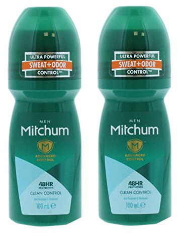 Mitchum (Pack Of 2) Clean Control Roll-On For Men X 100 ml