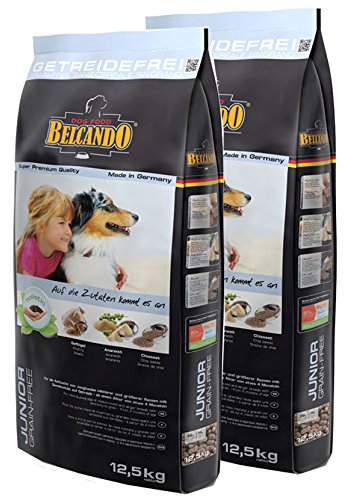 2x12,5 kg Belcando JUNIOR Grain-Free getreidefreies Hundefutter mittlere Rassen