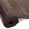 Homestyle4u 249, Bambusteppich 60x240 cm Bambusmatte Bad Teppich rutschfest Dunkelbraun mit Bordüre