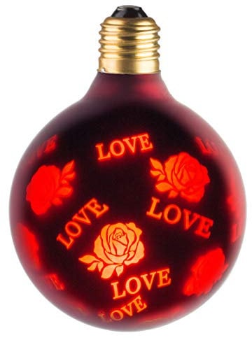 Ampoule Lampe Déco Love G95 E27 - Rouge