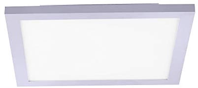 LED-Panel 30x30cmcm tageslichtweiß, 1200 Lumen, Wohnzimmer-Lampe 4000 Kelvin, LED-Deckenleuchte, neutralweiß, Stahl weiss, Display Slim flach ultraslim