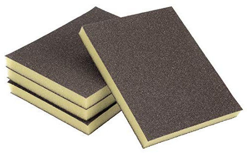 sourcing map Sanding Sponge Sanding Blocks 80-Grits Coarse Grit Sand Block Pad for Kitchen Metal/Drywall/Wood 4pcs