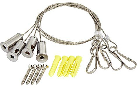 MILANO Ceiling Mounted Recessed Shower Head Wire Hanging Installation Kit