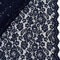 MAGAM-Stoffe Carmen Spitzenstoff Blumen-Spitze Bekleidung Deko Meterware 50cm (Dunkelblau)