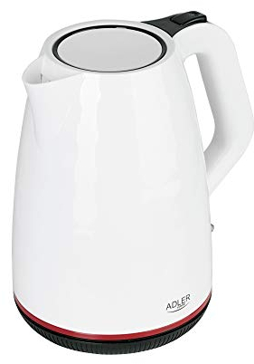 Adler AD 1277 Design Wasserkocher 1,7L 2200W Kunststoff (Weiß)