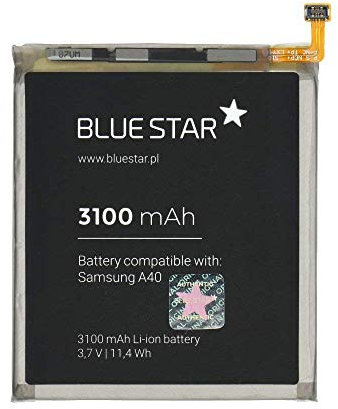 Bluestar Akku Ersatz kompatibel mit Samsung Galaxy A40 (A405F) 3100mAh Li-lon Austausch Batterie Accu EB-BA405ABE