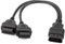OBD2 Diagnose Kabel OBD2 Y-Splitter Adapter Auto 16 Pin OBD2 OBDII Stecker zu Dual Female YSplitter Adapter Verlängerungskabel Diagnosewerkzeug